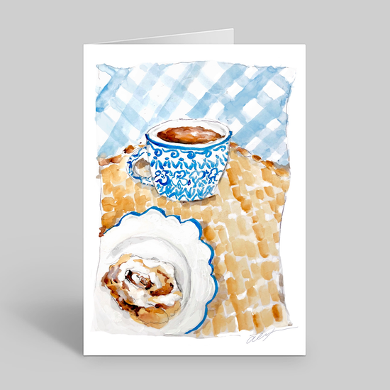 Coffee and morning bun stationery