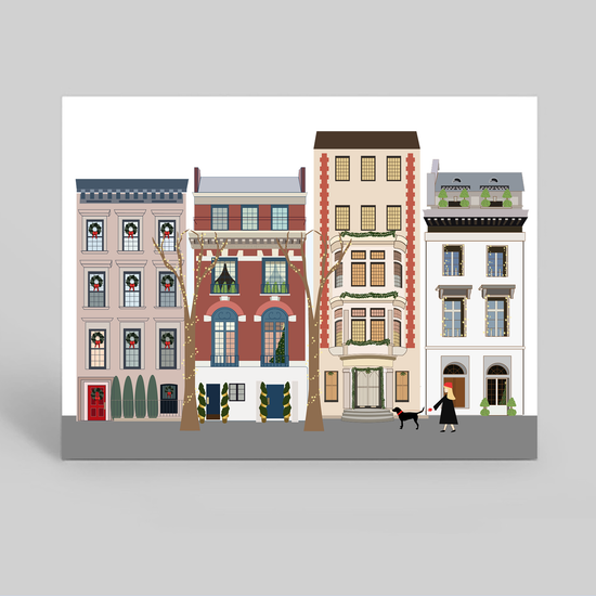 Holiday Cityscape stationery