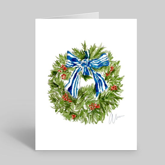 Holiday Wreath stationery