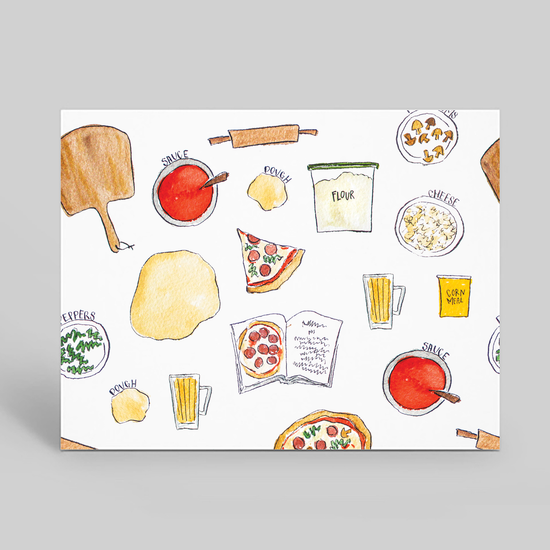 Pizza night stationery