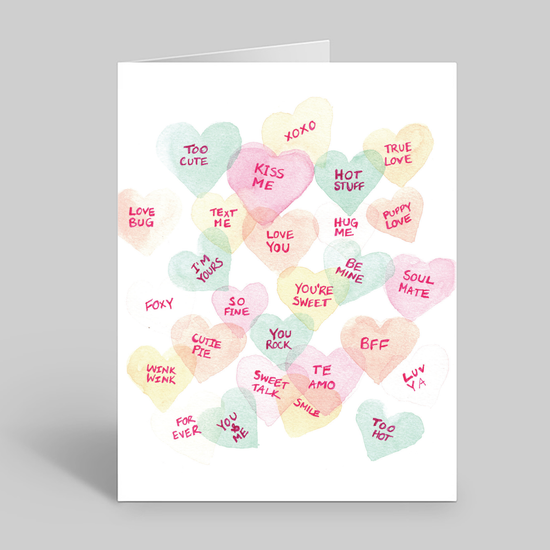 Valentines Day candy hearts