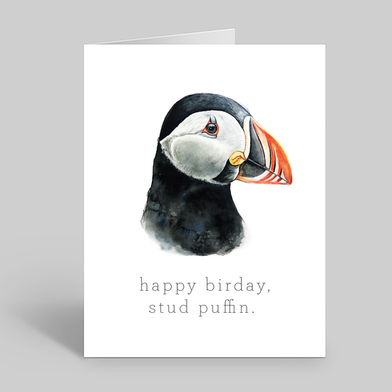 Happy birthday stud puffin
