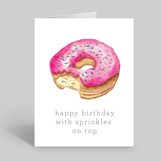 Happy Birthday with sprinkles on top