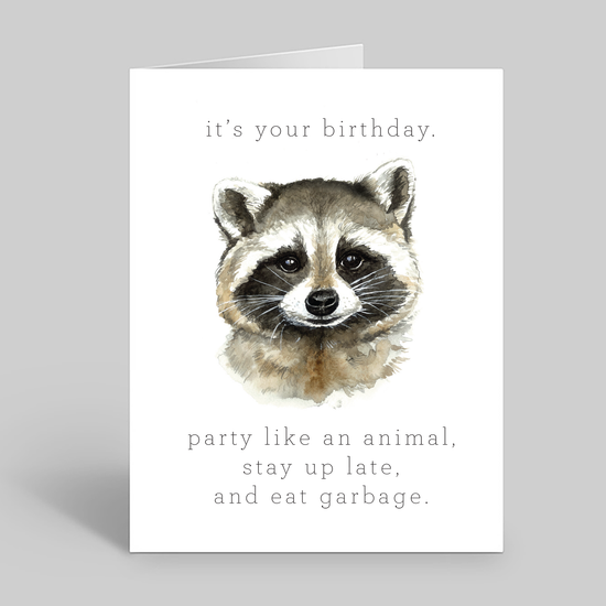 Party like an animal (Raccoon)